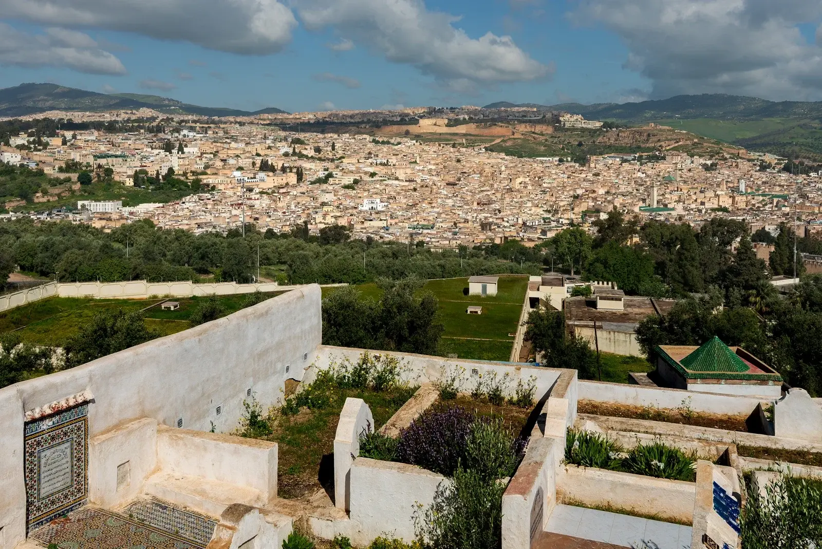 View over the buildings of the Fes medina