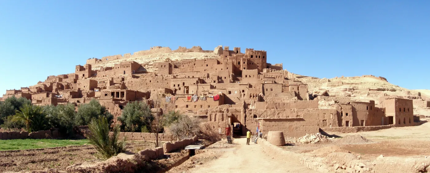 Ksar de adobe de Aït Ben Haddou, parada patrimonial del primer día