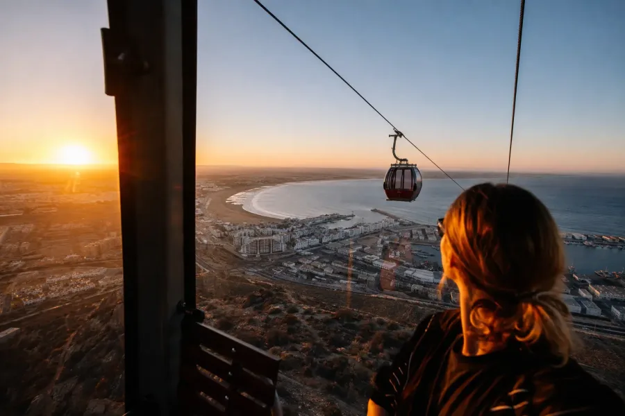 Prendre le téléphérique vers Agadir Oufella Agadir